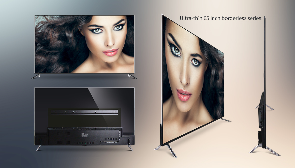 weier 65 inch multifunctional smart TV supports multiple signal broadcasting